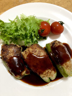 はがれない!ピーマンの肉詰め(´∀`)♪-レシピのメイン写真