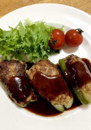 はがれない！ピーマンの肉詰め(´∀｀)♪-レシピのメイン写真