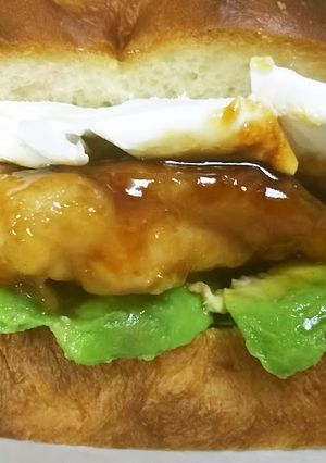 照り焼きチキンサンド☆クリームチーズＯＮ-レシピのメイン写真