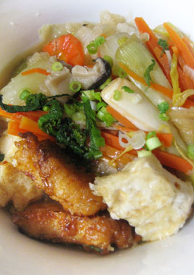 鶏から&揚げ豆腐★さっぱりおろし煮浸し-レシピのメイン写真