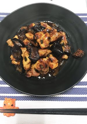 鶏モモとナスの甜麺醤炒め-レシピのメイン写真