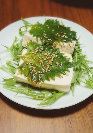 大葉と豆腐のゴマサラダ-レシピのメイン写真