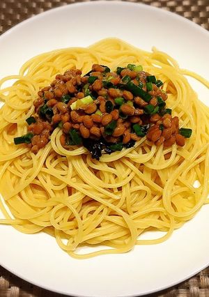 あるもので和えるだけ納豆パスタ-レシピのメイン写真
