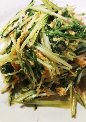 シャキシャキ水菜の極ウマ玉子炒め-レシピのメイン写真