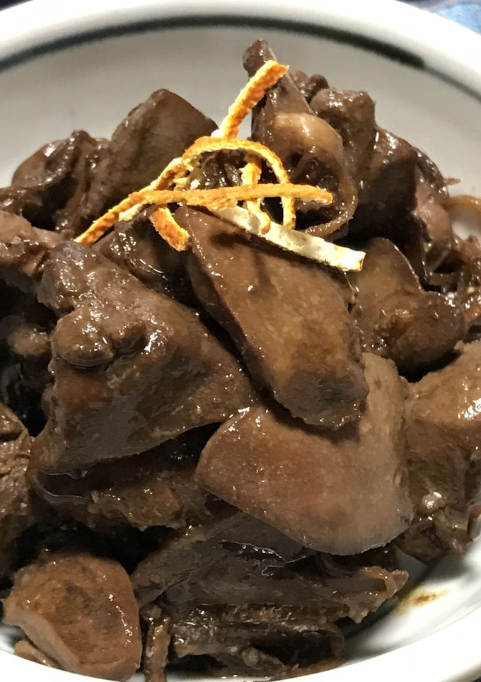 鶏レバーの陳皮と生姜の甘辛煮-レシピのメイン写真