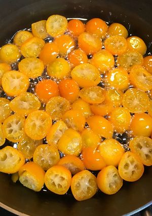 金柑の甘露煮。金柑酵母パンも作りました。-レシピのメイン写真