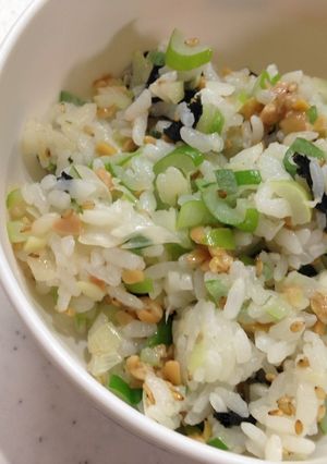 卵不使用！納豆チャーハン-レシピのメイン写真