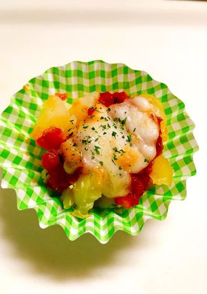お弁当に♡じゃが芋トマトソースグラタン♡-レシピのメイン写真