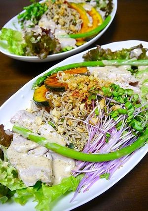 簡単！味変☆スプラウト混ぜそばサラダ-レシピのメイン写真