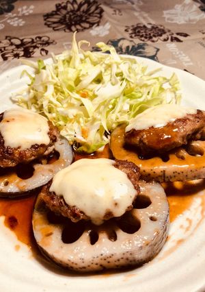 レンコンのチーズ肉詰め-レシピのメイン写真