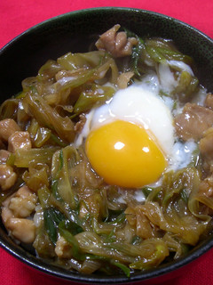 ねぎたっーぷり♪温泉卵 de 親子丼-レシピのメイン写真