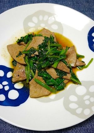 貧血予防!レバほうれん草炒め-レシピのメイン写真