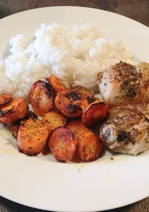 鶏肉とにんじんのオーブン焼き-レシピのメイン写真