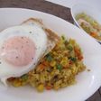 フライパンでカレーピラフ