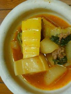 ゴマ香るキムチスープ-レシピのメイン写真