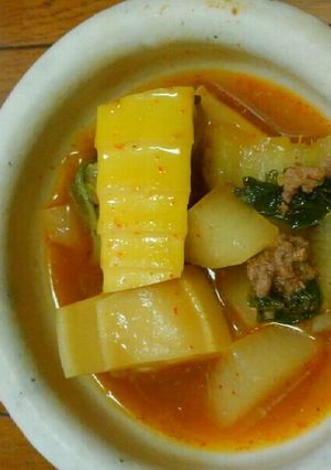 ゴマ香るキムチスープ-レシピのメイン写真