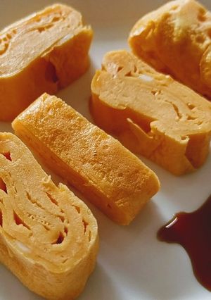 甘い卵焼きの食べ方⭐生姜醤油付けて食べる-レシピのメイン写真
