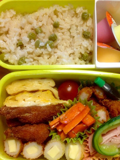 息子弁当&ママへのお弁当180502-レシピのメイン写真