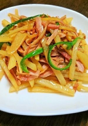 ベーコン、ポテトの細切りごま油炒め☆-レシピのメイン写真