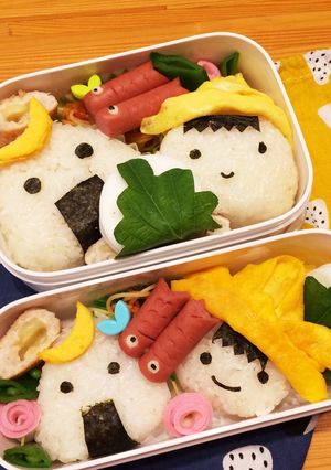 超簡単★子供の日宮城むすび丸のキャラ弁-レシピのメイン写真