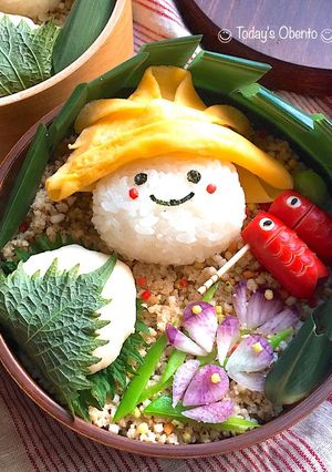 こどもの日*チーズはんぺん団子の柏餅-レシピのメイン写真