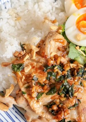 バジルとパクチーでエスニック生姜焼き-レシピのメイン写真