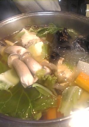 四川風野菜きのこ鍋-レシピのメイン写真