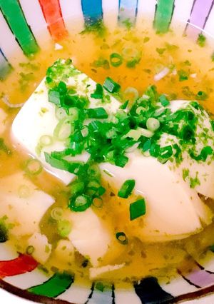 豆腐の青のり餡掛け。柚子胡椒風味-レシピのメイン写真