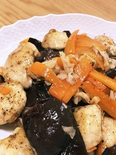 ササミとキクラゲの中華炒め-レシピのメイン写真