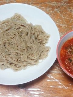ふるる冷麺deピリ辛つけ麺 簡単-レシピのメイン写真