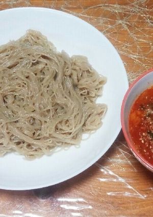 ふるる冷麺deピリ辛つけ麺 簡単-レシピのメイン写真