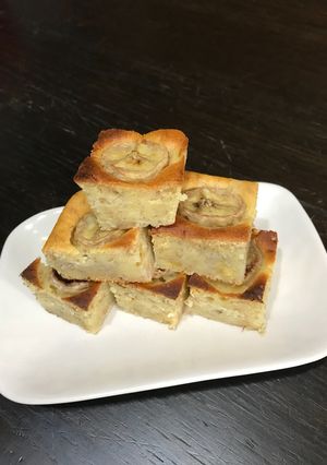 バナナと生クリームで簡単しっとりケーキ-レシピのメイン写真