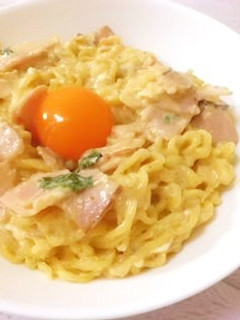 *辛ラーメンで*辛まろやかカルボナーラ*-レシピのメイン写真