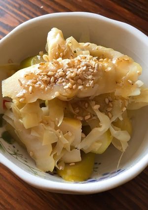 止まらない！タケノコ煮のごま油和え-レシピのメイン写真