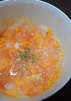 レンジで！ヘルシー簡単ミネストローネ-レシピのメイン写真