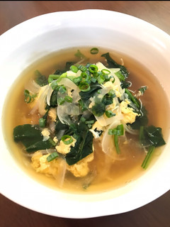 あったか☆ほうれん草入りかき玉そうめん-レシピのメイン写真