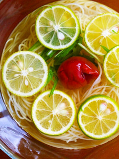 暑い日に!さっぱり上品なすだちそうめん-レシピのメイン写真