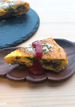 サーディンとほうれん草のフリッタータ-レシピのメイン写真