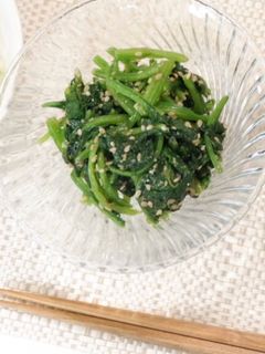 ほうれん草の胡麻和え-レシピのメイン写真