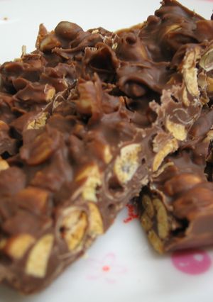 節分のお豆でチョコクランチだよぉ♪-レシピのメイン写真