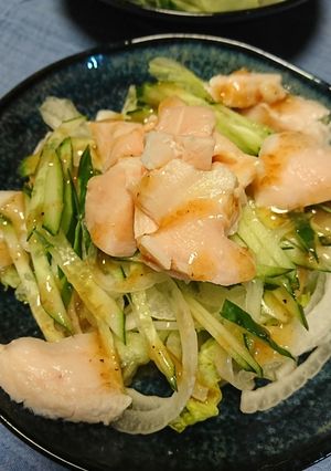 ゆで鶏のごまにんにくサラダ-レシピのメイン写真