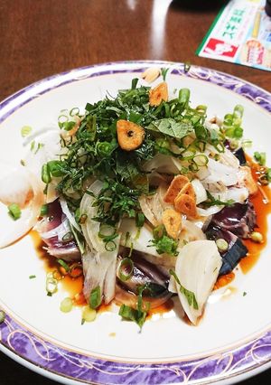 鰹のタタキ にんにくオイル-レシピのメイン写真