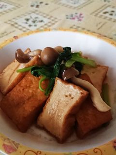 厚揚げ、小松菜、しめじの甘辛煮-レシピのメイン写真