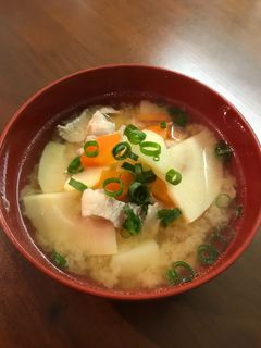 豚バラ入り筍の味噌汁-レシピのメイン写真