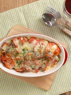 なすと海老の豆乳トマトクリームグラタン-レシピのメイン写真