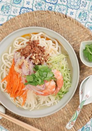 たっぷり野菜のピリ辛アジアンうどん-レシピのメイン写真