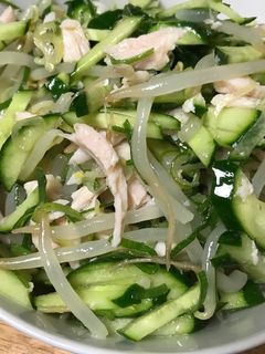 もやしとキュウリとサラダチキンの和え物-レシピのメイン写真
