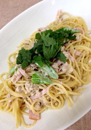 アスパラ ＆ツナ柚子胡椒マヨパスタ-レシピのメイン写真