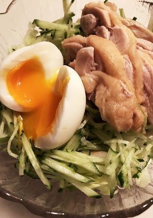 半熟たまごのサラダビビン冷麺-レシピのメイン写真
