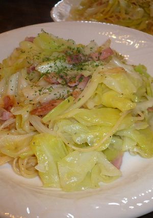 キャベツの簡単ペペロンチーノ-レシピのメイン写真